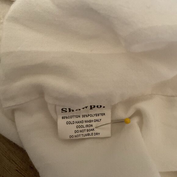 Showpo Summer Soul Dress White Ruffled Bottom Lightweight, Size 8 - Picture 14 of 16